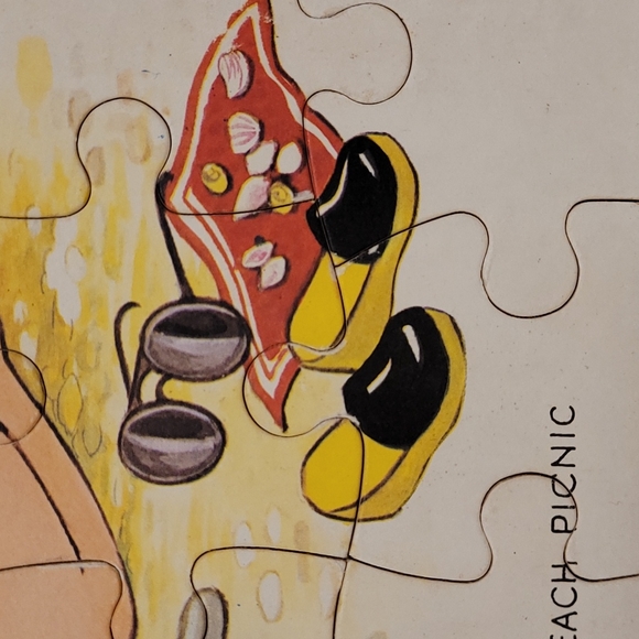 Adorable Beach Picnic Vintage Puzzle - Picture 14 of 17